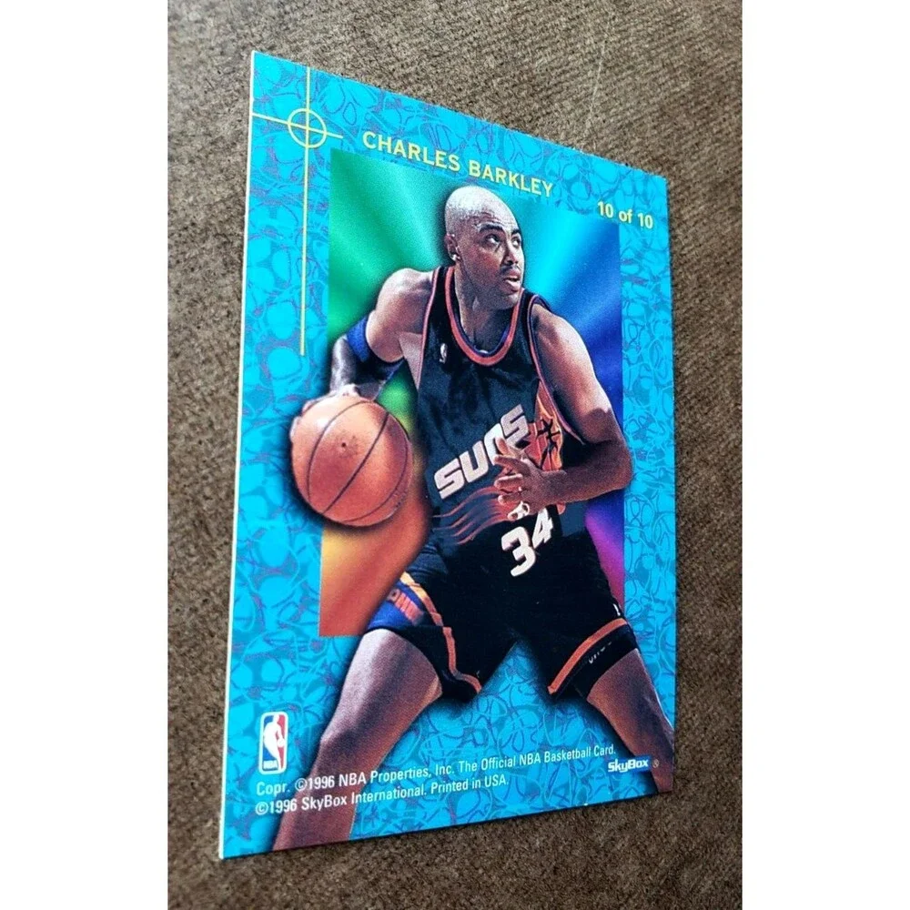 1995-96 NBA Hoops CHARLES BARKLEY NBA POWER PALETTE Card #10/10 Phoenix Suns HOF